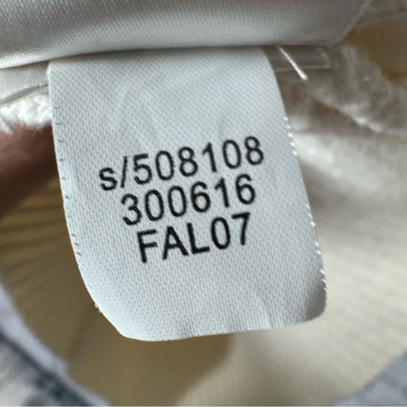 Old Navy Y2K 2007 Women's Button-Up Cable Knit Cardigan Cream 100% Cotton Sz Med - Picture 5 of 11